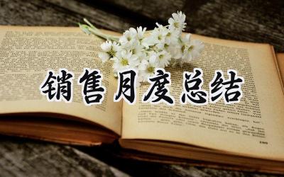 销售月度总结(12篇）
