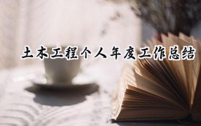 土木工程个人年度工作总结(17篇）