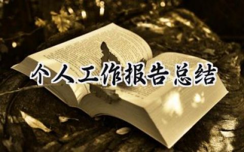 个人工作报告总结(20篇）