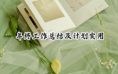 年终工作总结及计划实用(17篇）