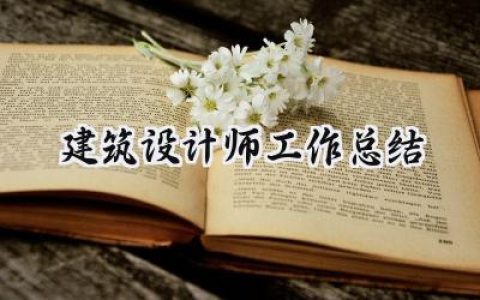 建筑设计师工作总结(8篇）