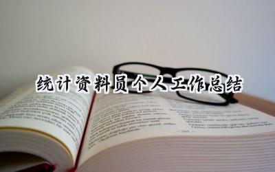统计资料员个人工作总结(8篇）