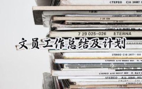 文员工作总结及计划(10篇）