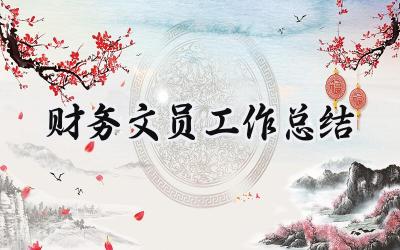 财务文员工作总结(15篇）