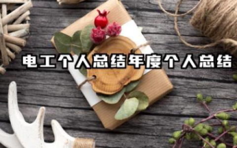 电工个人总结年度个人总结 电工年终个人工作总结
