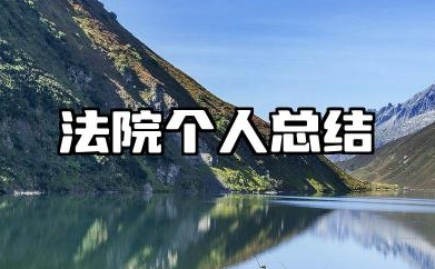 法院个人总结与自我评价 法院年度考核表个人总结