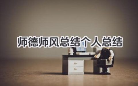 师德师风总结个人总结 教师品德作风个人总结​
