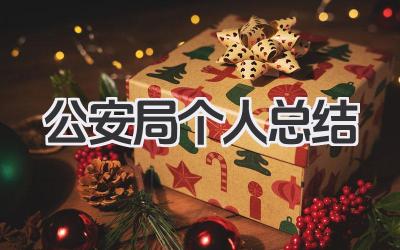 公安局个人总结 公安系统个人工作汇报