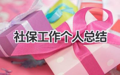 社保工作个人总结 社会保障工作个人总结​