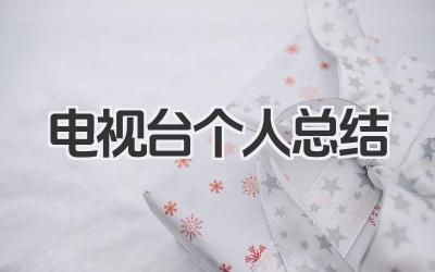 电视台个人总结 电视台工作个人总结
