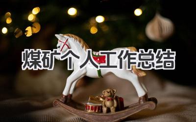 煤矿个人工作总结 煤矿工作个人工作总结
