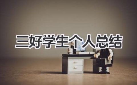 三好学生个人总结 三好学生个人表现与成长总结​