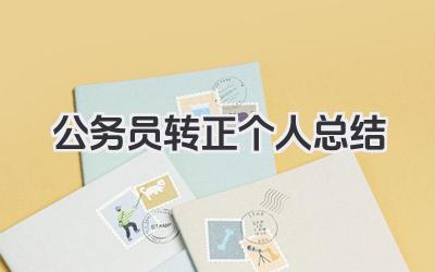 公务员转正个人总结 公务员转正期工作表现总结
