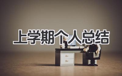 上学期个人总结 上学期学习小结