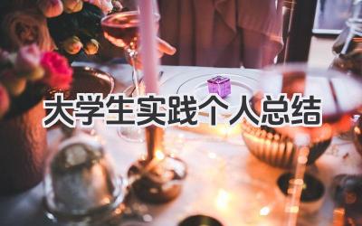 大学生实践个人总结 大学生实践小结