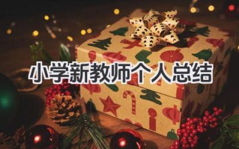 小学新教师个人总结 小学新教师工作小结​