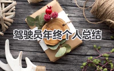 驾驶员年终个人总结 驾驶员年终工作小结