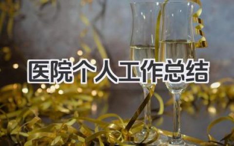 医院个人工作总结 医院工作总结​
