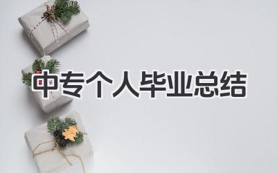 中专个人毕业总结 中专毕业总结