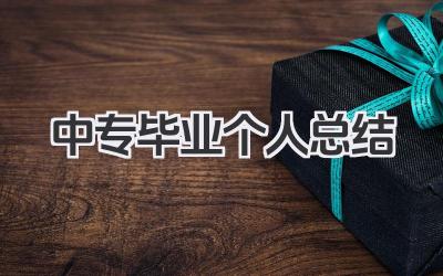 中专毕业个人总结 中专毕业总结​