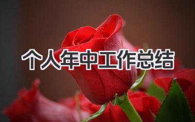 个人年中工作总结 个人年中工作小结​