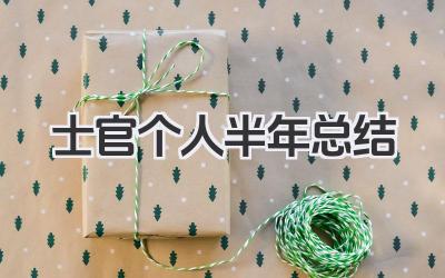 士官个人半年总结 士官个人半年小结​