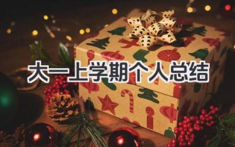 大一上学期个人总结 大一上学期个人小结​