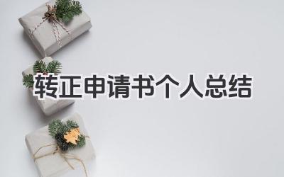 转正申请书个人总结 转正申请书个人工作回顾​