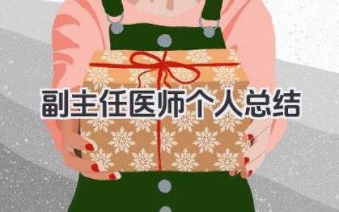副主任医师个人总结 副主任医师个人工作小结​