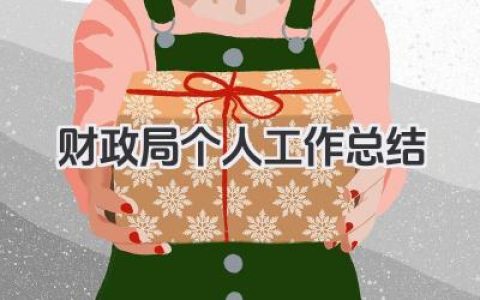 财政局个人工作总结 财政局个人工作回顾​