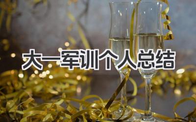 大一军训个人总结 大一军训学习小结
