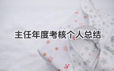 主任年度考核个人总结 主任年度考核工作小结​