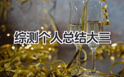 综测个人总结大三 大三综测个人小结​