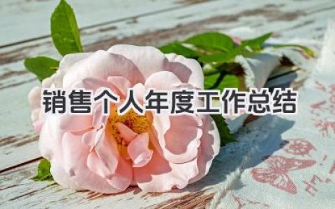 销售个人年度工作总结 销售岗位个人年度工作业绩总结​
