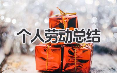 个人劳动总结 200字 个人劳动实践200字简短总结​