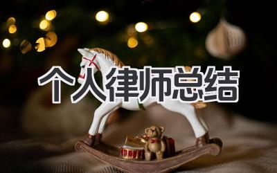 个人律师总结 个人律师工作回顾