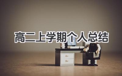 高二上学期个人总结 高二第一学期个人总结​