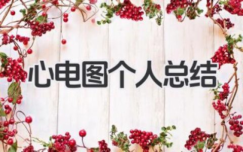 心电图个人总结 心电图工作小结​