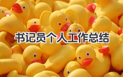 书记员个人工作总结 书记员个人工作小结
