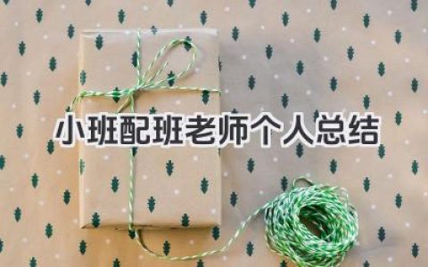 小班配班老师个人总结 小班配班教师个人工作总结​