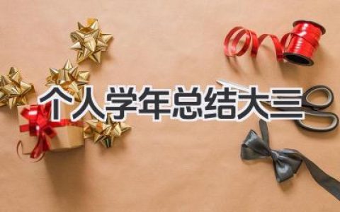个人学年总结大三 个人学年总结大三学习小结​