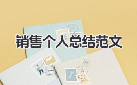 销售个人总结范文 销售个人小结范文​