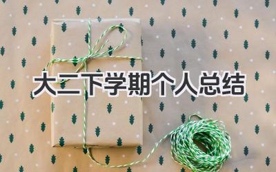 大二下学期个人总结 大二下学期个人回顾​