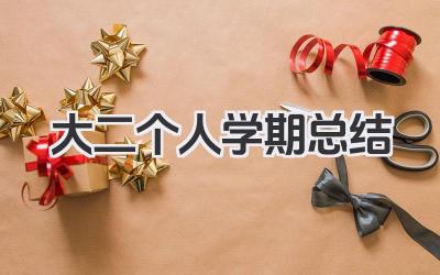 大二个人学期总结 大二学生学期个人总结