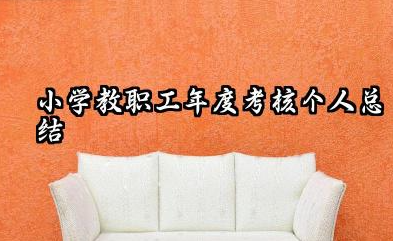 小学年度考核个人总结 小学教职工年度考核个人总结​
