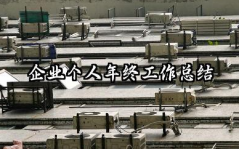 企业个人年终工作总结 企业员工个人年终工作总结​