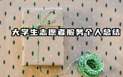 大学生志愿者个人总结 大学生志愿者服务个人总结​