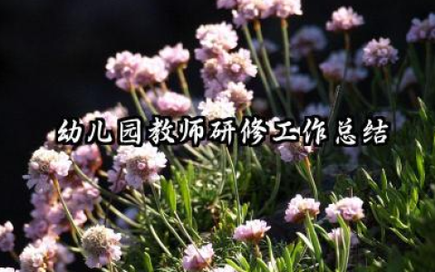 幼儿园教师研修个人总结 幼儿园教师研修工作总结