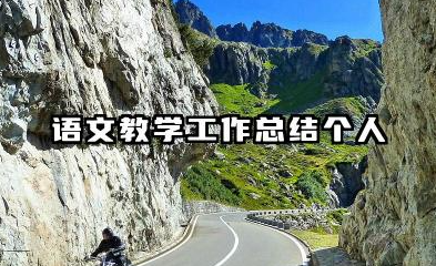 语文教学工作总结个人 个人语文教学工作总结