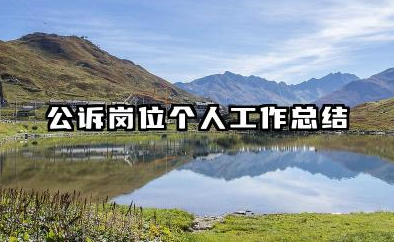 公诉工作个人总结 公诉岗位个人工作总结